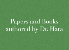 Papers and Books authored by Dr. Hara